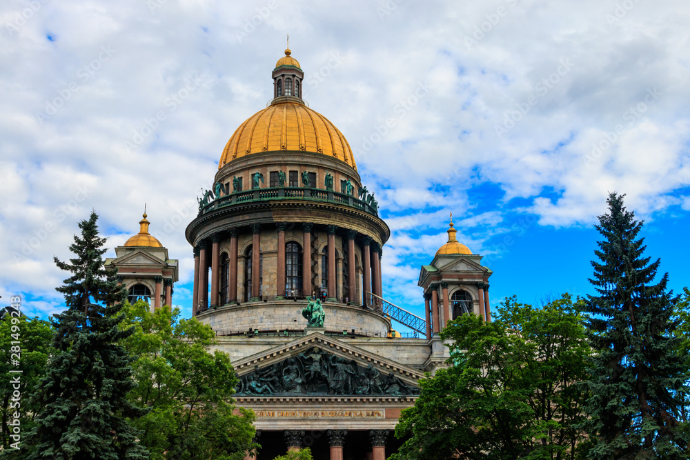 Saint Isaac's Cathedral or Isaakievskiy Sobor in St. Petersburg, Russia