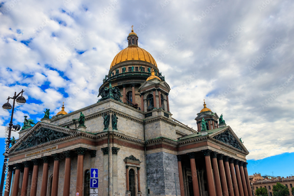 Saint Isaac's Cathedral or Isaakievskiy Sobor in St. Petersburg, Russia