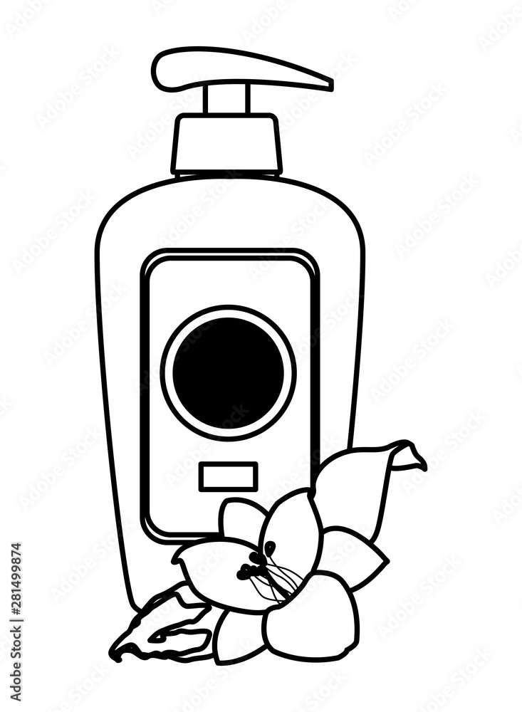 Sun bronzer bottle cosmetic product in black and white Sun bronzer bottle cosmetic product in black and white