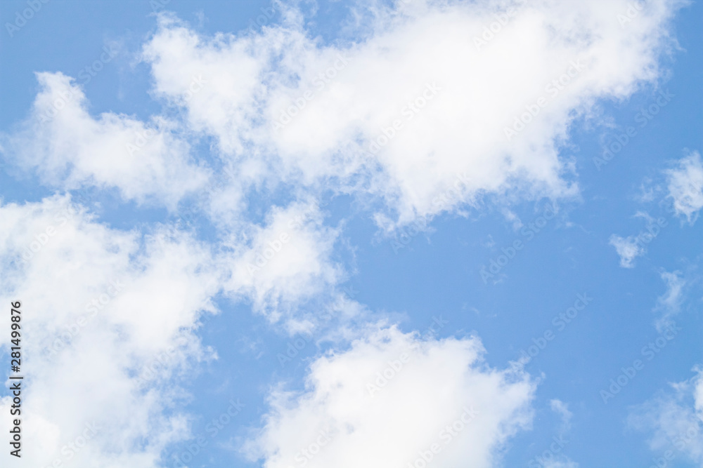 Obraz premium white clouds against the blue sky.