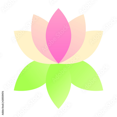 modern minimalist lotus lily flower  © MoonBandit