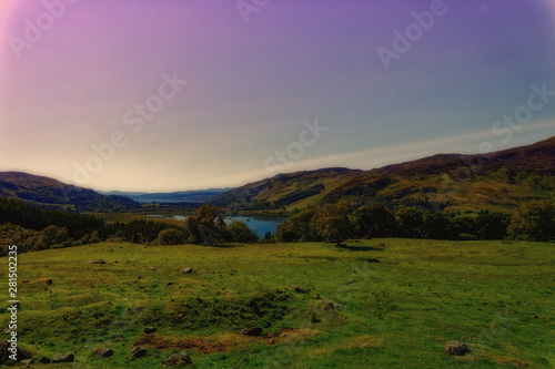 Dunalastair lake view from Craigh Na Dun - Pitlochry, Scotland, United Kingdom