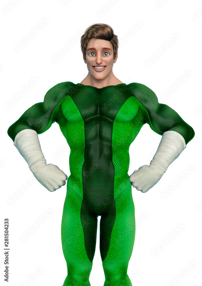 super power hero cartoon doing a mega pose super power hero cartoon doing a mega pose