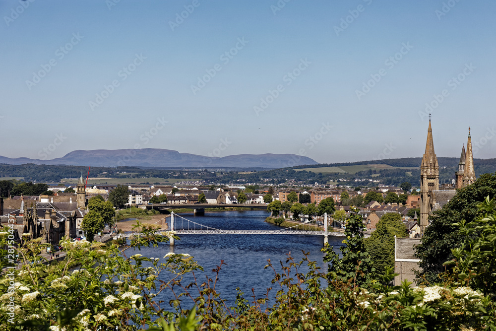 Obraz premium River Ness - Inverness, Highlands, Scotland, United Kingdom
