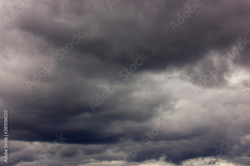 Dark rain clouds before a thunderstorm. Background of storm clouds before a thunder-storm.