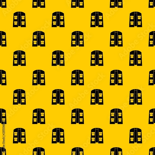 Hunter vest pattern seamless vector repeat geometric yellow for any design