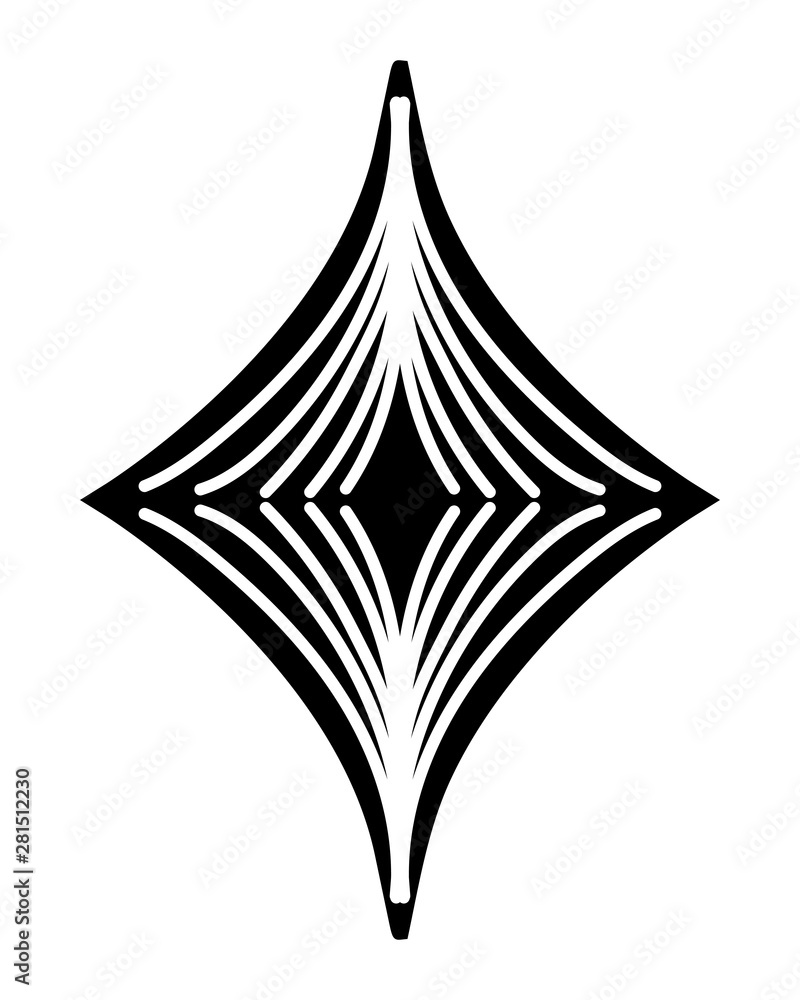 Fototapeta premium Isolated art deco shape design