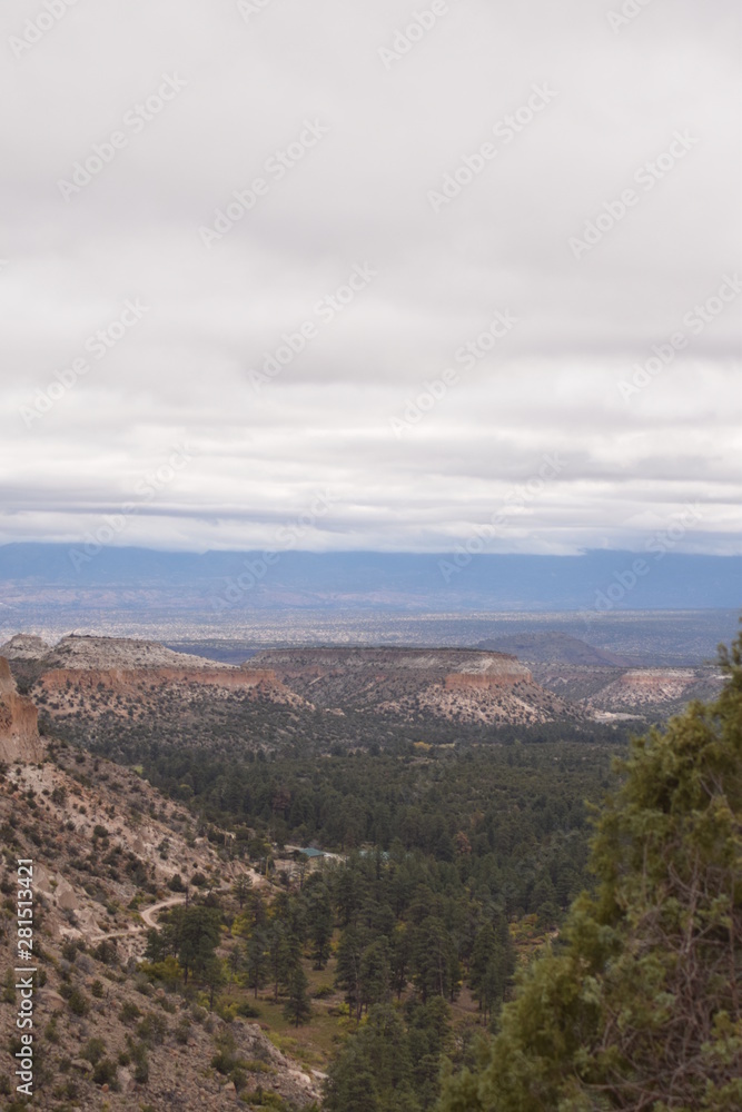 Canyon view on a cloudy day 