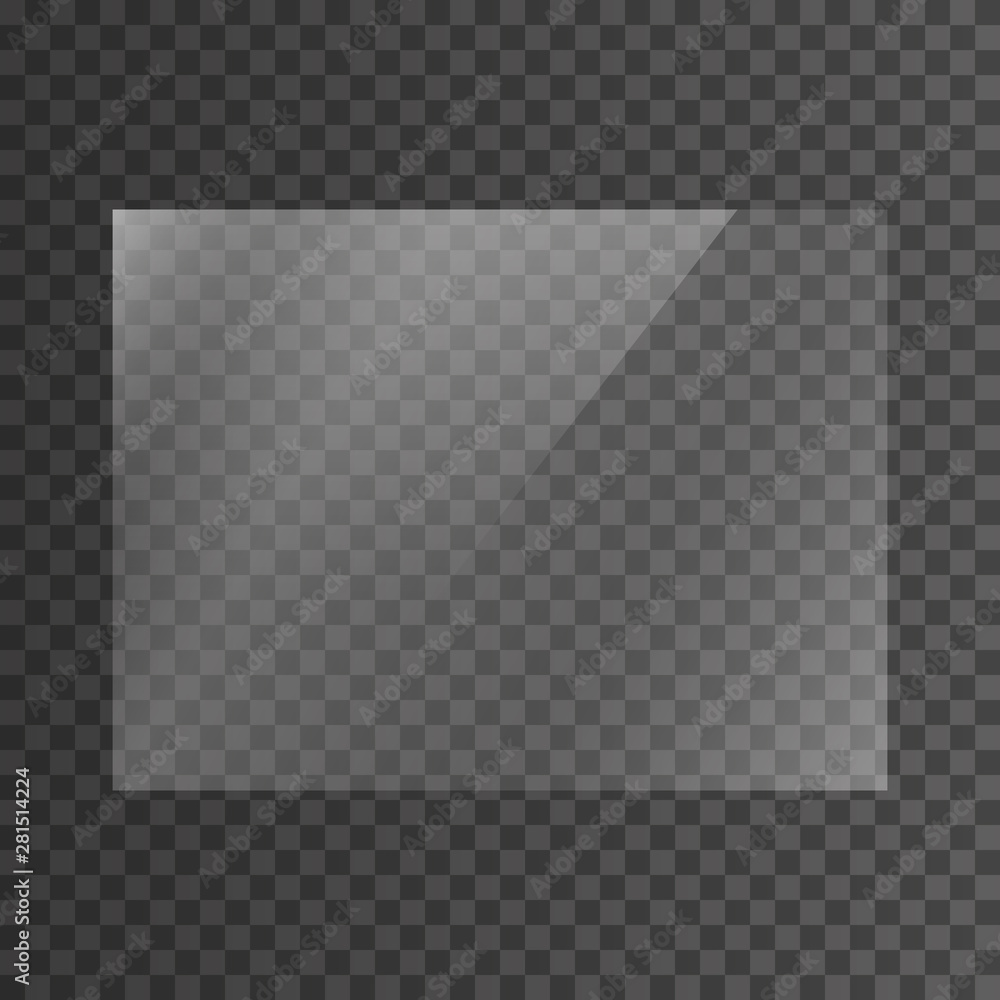 Rectangular Long Mirror Texture The texture of rectangle glass plate, mirror, windows. Light effect for ...