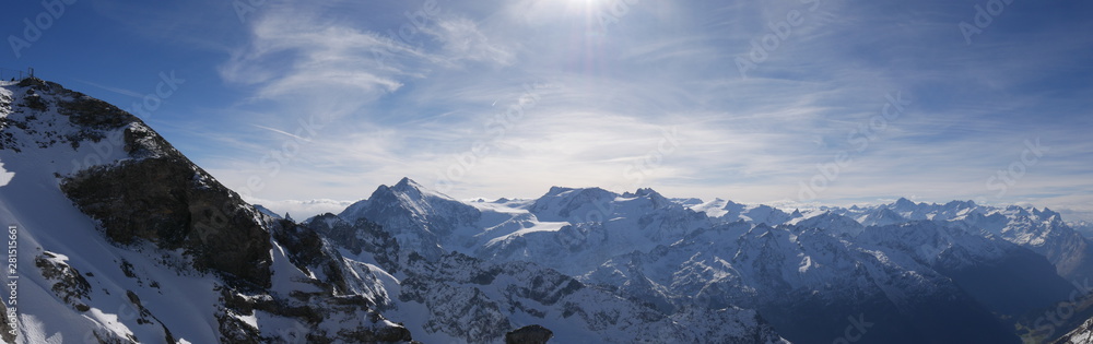 Fototapeta premium Berge um den Titlis bei Engelberg