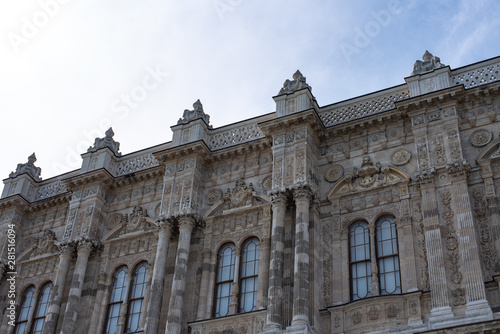 wall detail in dolmabahce palace