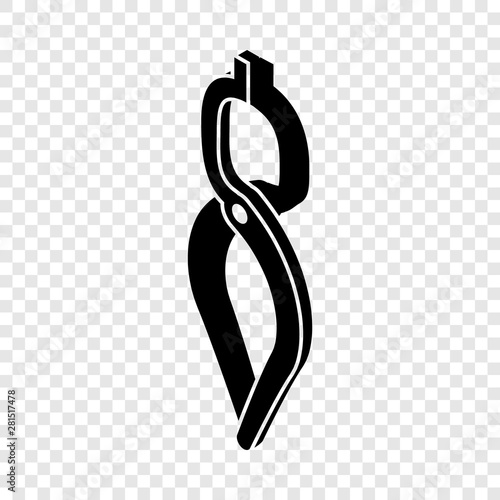 Blacksmith tong icon. Simple illustration of blacksmith tong vector icon for web