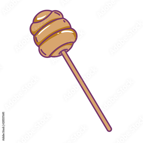 Isolated honey stick vector design