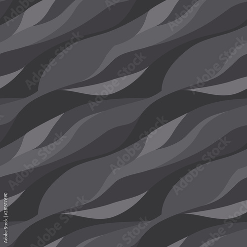Abstract pattern wavy flat color design