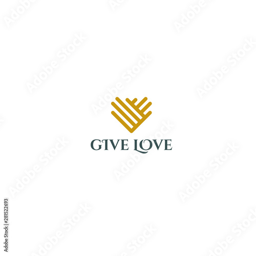 best original logo designs inspiration and concept for giving hope love charity by sbnotion 