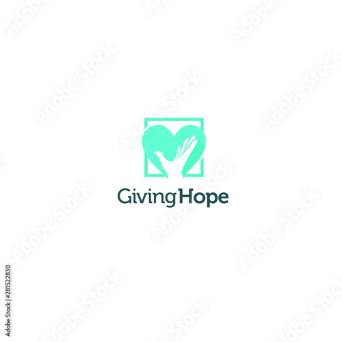 best original logo designs inspiration and concept for giving hope love charity by sbnotion 