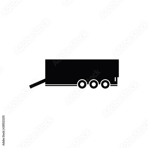 trailer icon vector