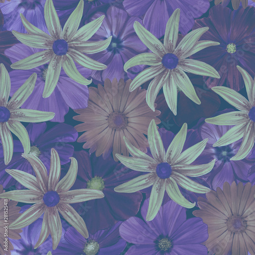 Seamless watercolor flowers pattern. Floral pattern for your design and decor.