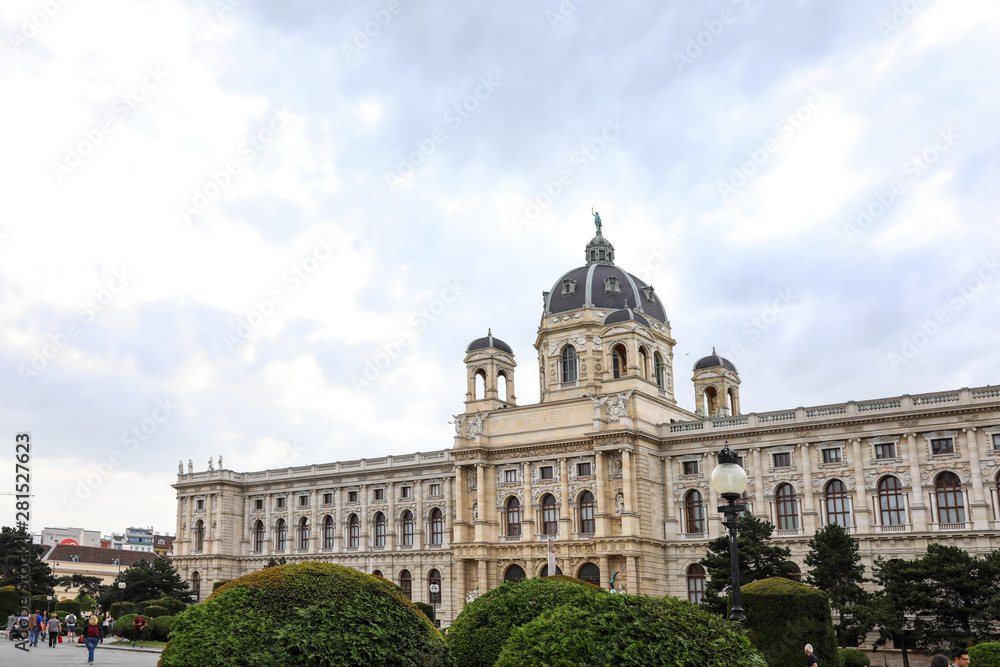 VIENNA, AUSTRIA - APRIL 26, 2019: Beautiful view of Natural History Museum