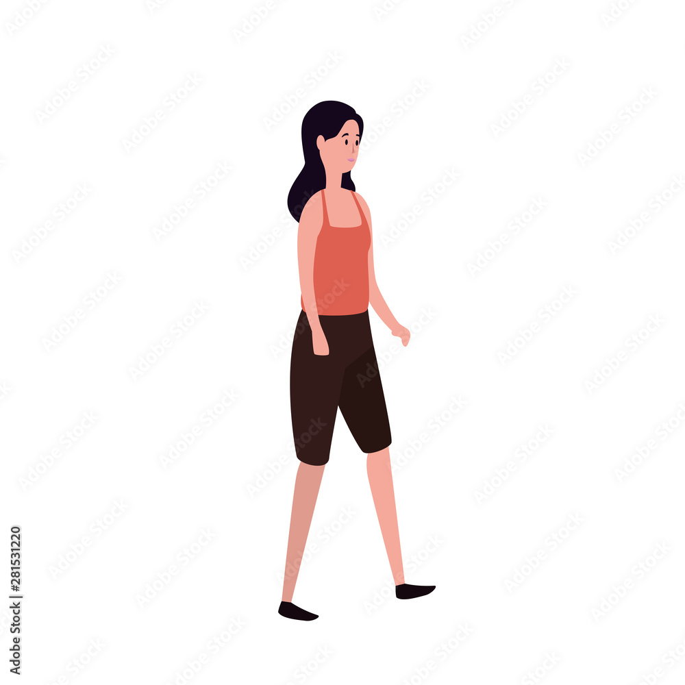 young and beautiful woman character young and beautiful woman character