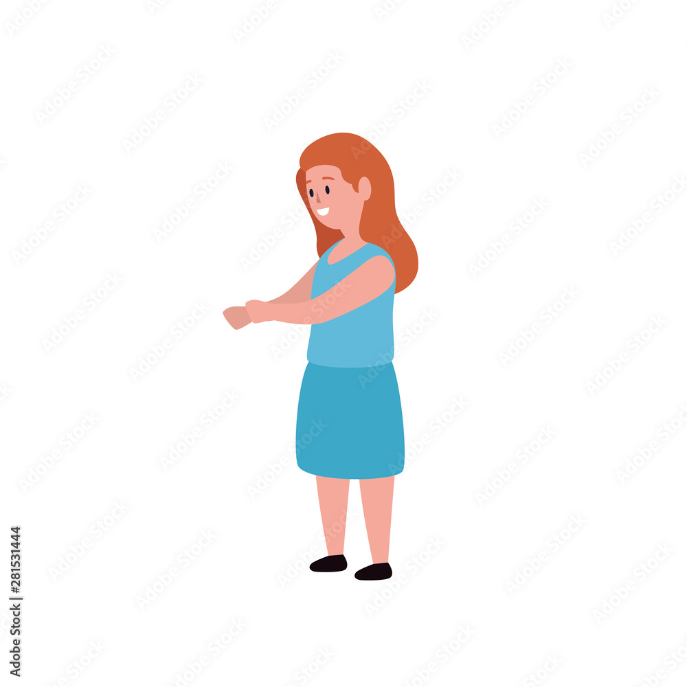 cute little girl avatar character cute little girl avatar character