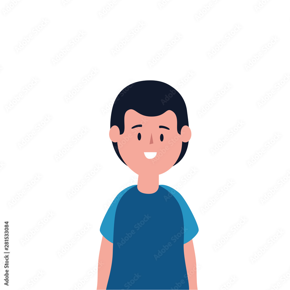 cute little boy avatar character