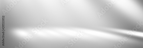 Soft gray empty perspective floor room studio gradient with backdrop spotlight used for background and display your product.