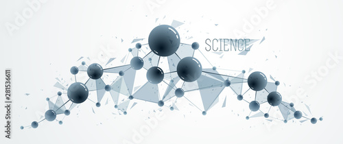 Molecules vector illustrati...