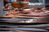 Vintage Leather Belts two hands