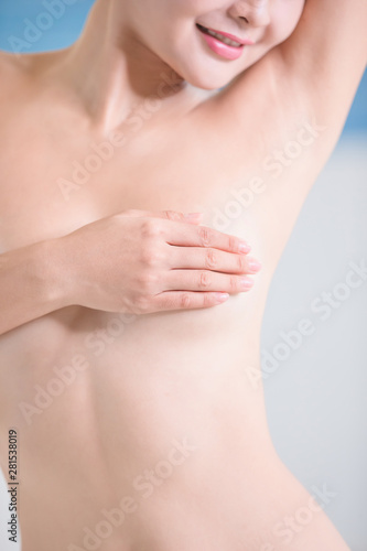 Sexy woman breast