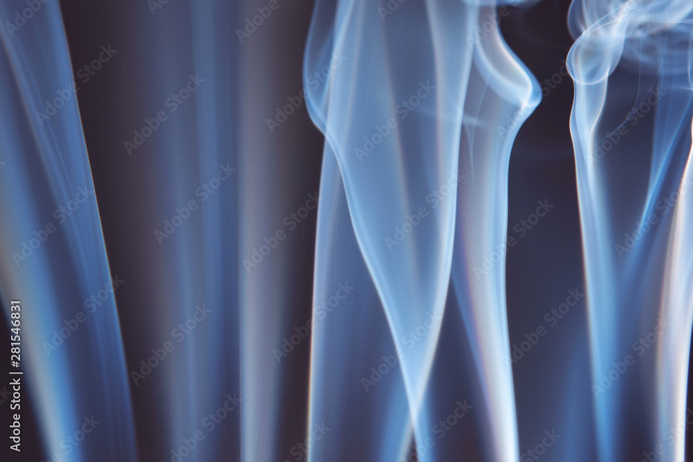 Naklejka premium Abstract Smoke on black Background