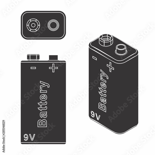 Traditional Battery 9V.