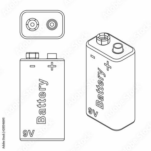 Traditional Battery 9V.