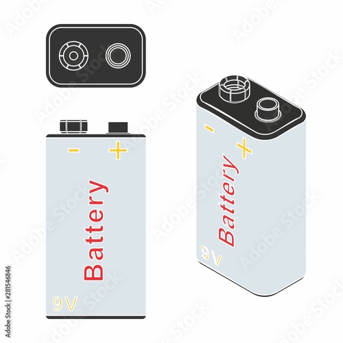 Traditional Battery 9V.