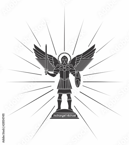 Archangel Michael. Christian symbol.