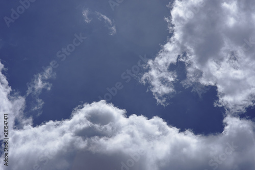 movement of white cloud over sky. © noombkk