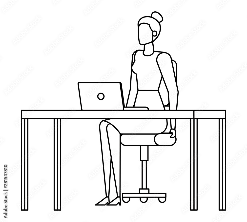 elegant businesswoman worker in the office elegant businesswoman worker in the office