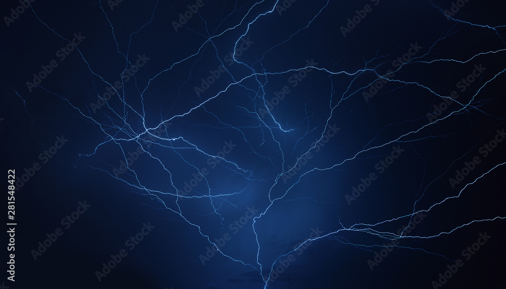 Thunder lightning rain storm in the rainy season Thunder lightning rain storm in the rainy season