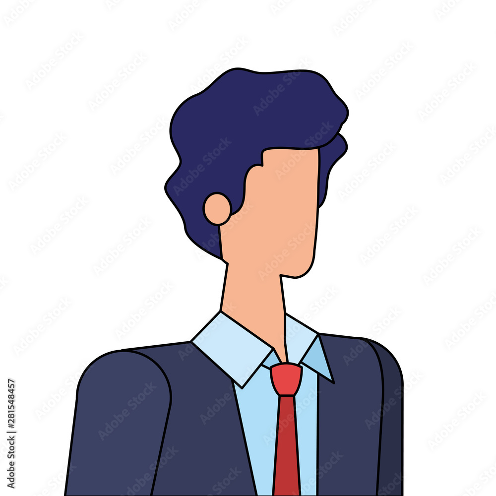 elegant businessman worker avatar character elegant businessman worker avatar character
