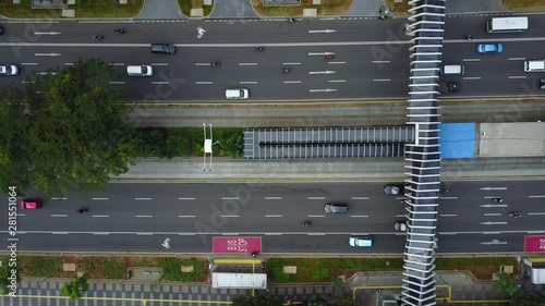 Jakarta Top Shot on Sudirman Street with a few transportation photo