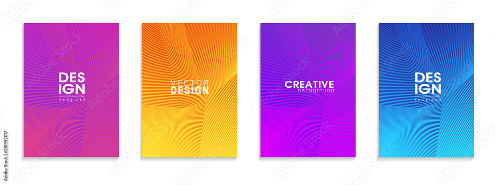 Minimal covers design. Colorful halftone gradients.background modern template design for web. Cool gradients. Future geometric patterns. Eps10