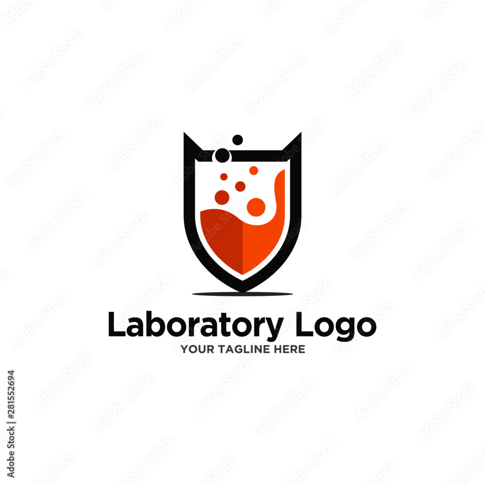 Laboratory Logo Template Stock Vector Laboratory Logo Template Stock Vector