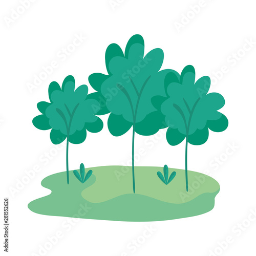 camp field landscape scene icon