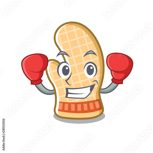 Boxing oven glove with the cartoon shape