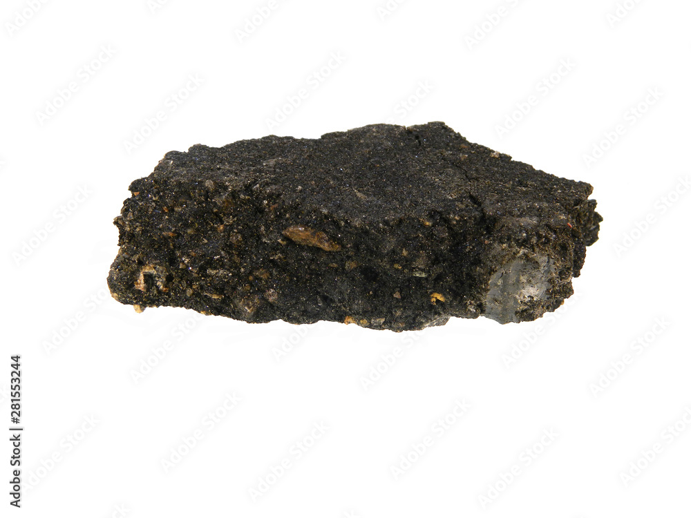 Fototapeta premium asphalt isolated on white background