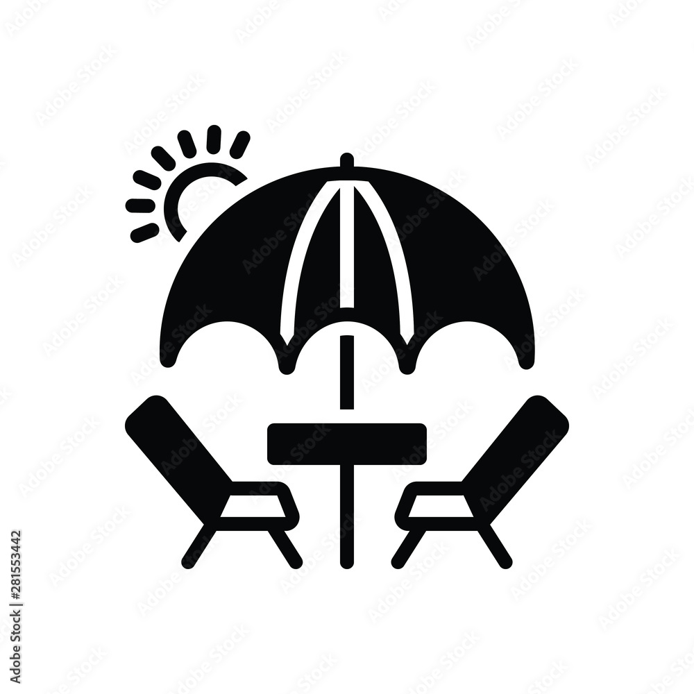 Black solid icon for picnic Black solid icon for picnic