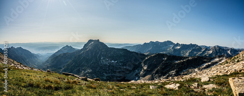 The beautiful Bitterroot Mountains of Montana. photo