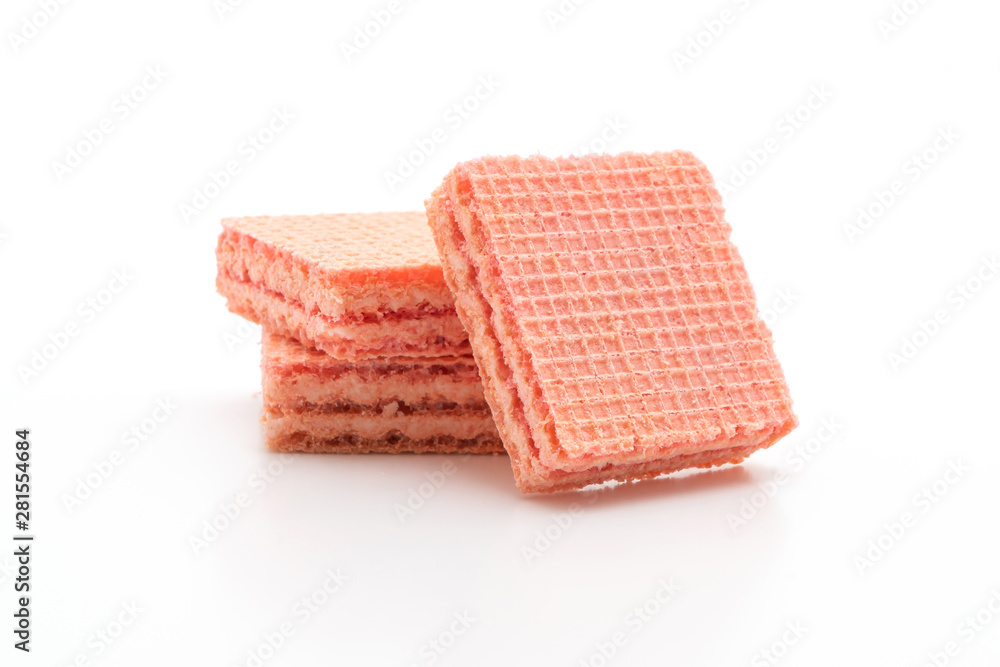 wafer biscuit with strawberry cream flavor wafer biscuit with strawberry cream flavor