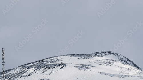 Mountain landscape background. snowy hills