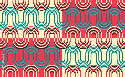 Vector seamless pattern. Simple geometrical design. Abstract background for textile, wrapper and wallpaper.